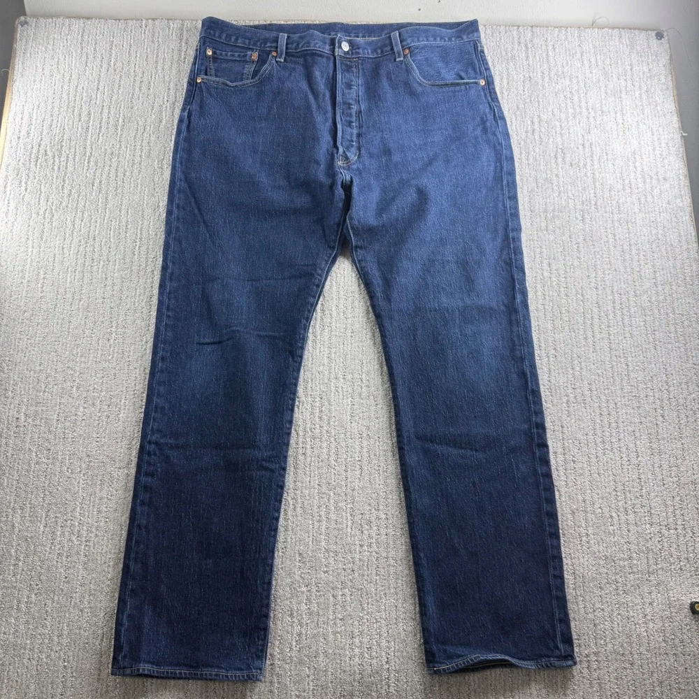 Levis Premium 501 XX Straight Leg Jeans Mens Size 40x34 Blue Denim Pants